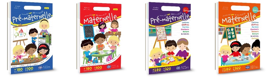 Tablettes d'activités pour pré-maternelle et maternelle