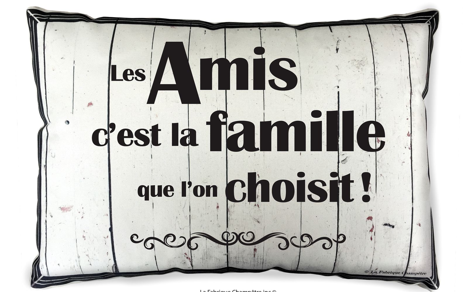 Les Amis Cest La Famille Que Lon Choisit Citation les amis c'est la famille que l'on choisit, cushion | home