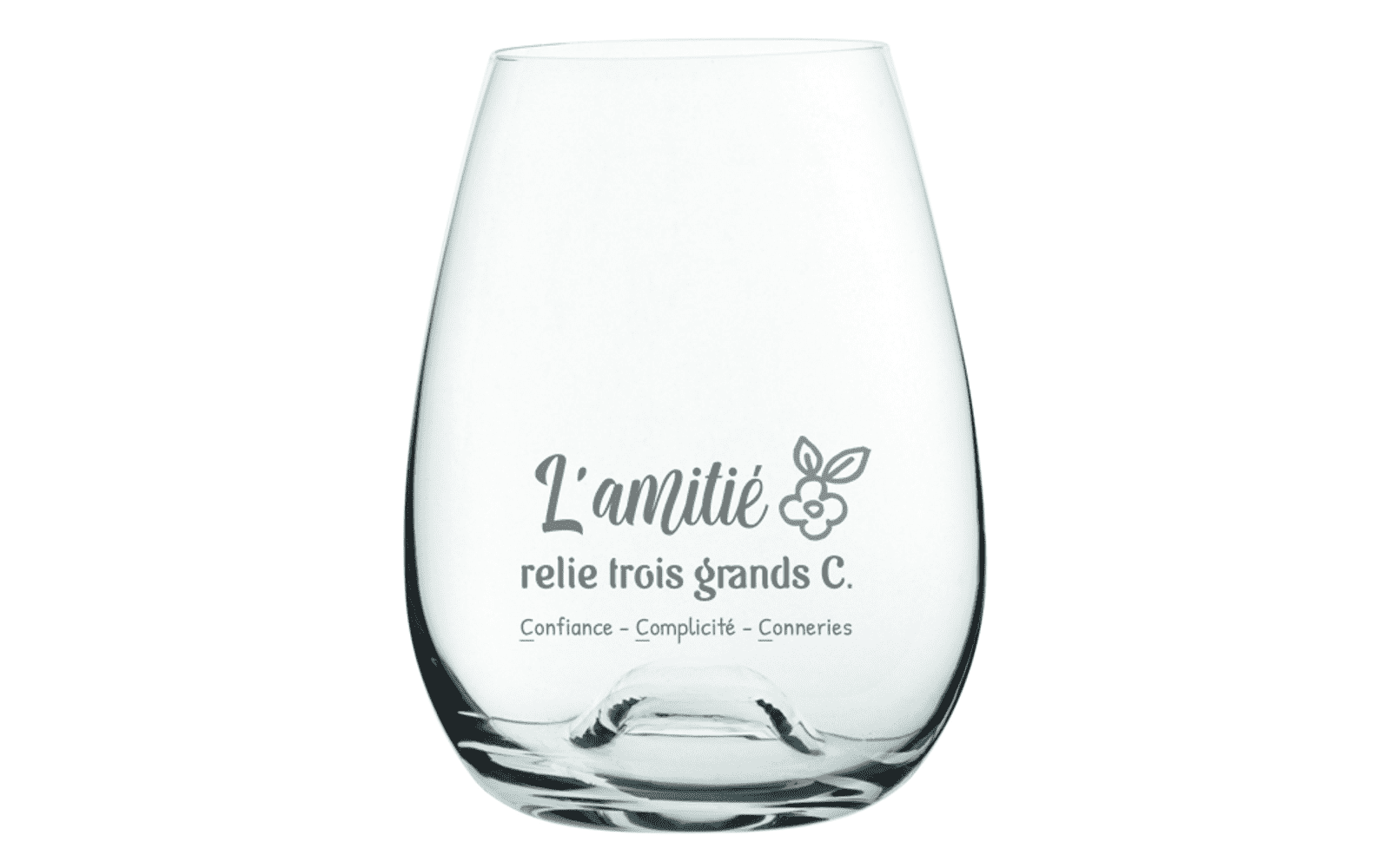 Verre A Vin L Amitie Relie 3 Grands C Chez Farfelu