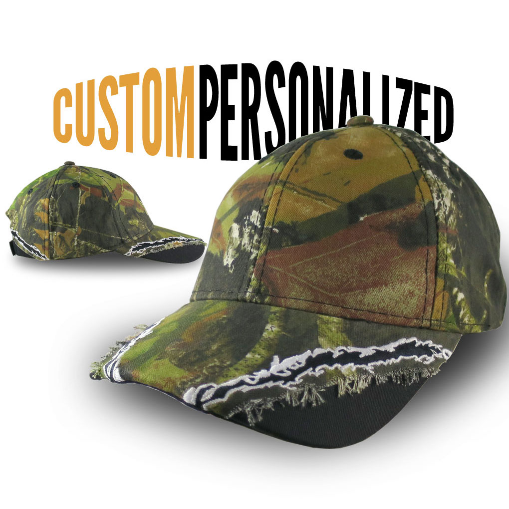 custom camo ball caps