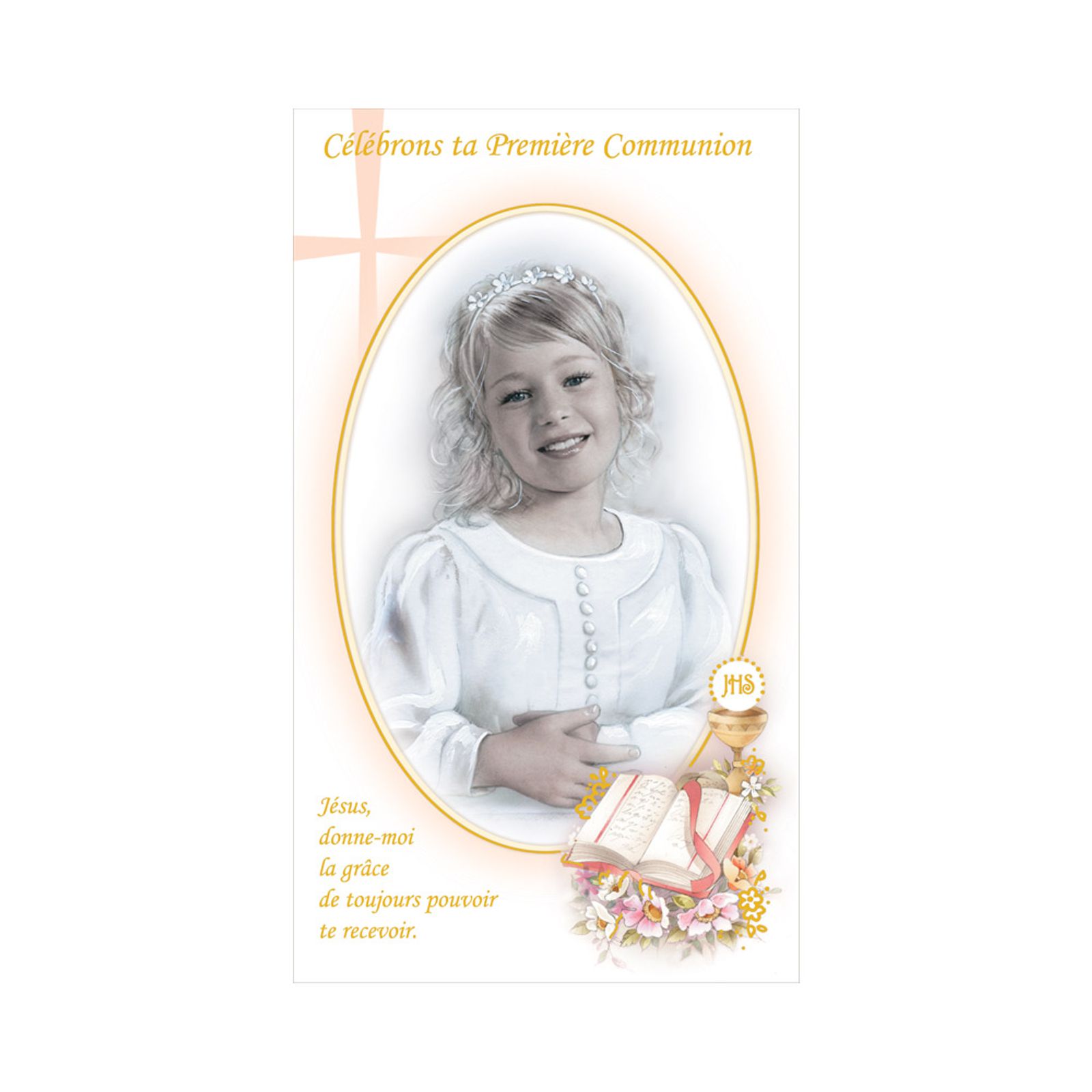 Carte De Souhaits Classique Celebrons Ta Premiere Communion Fille Liturgica