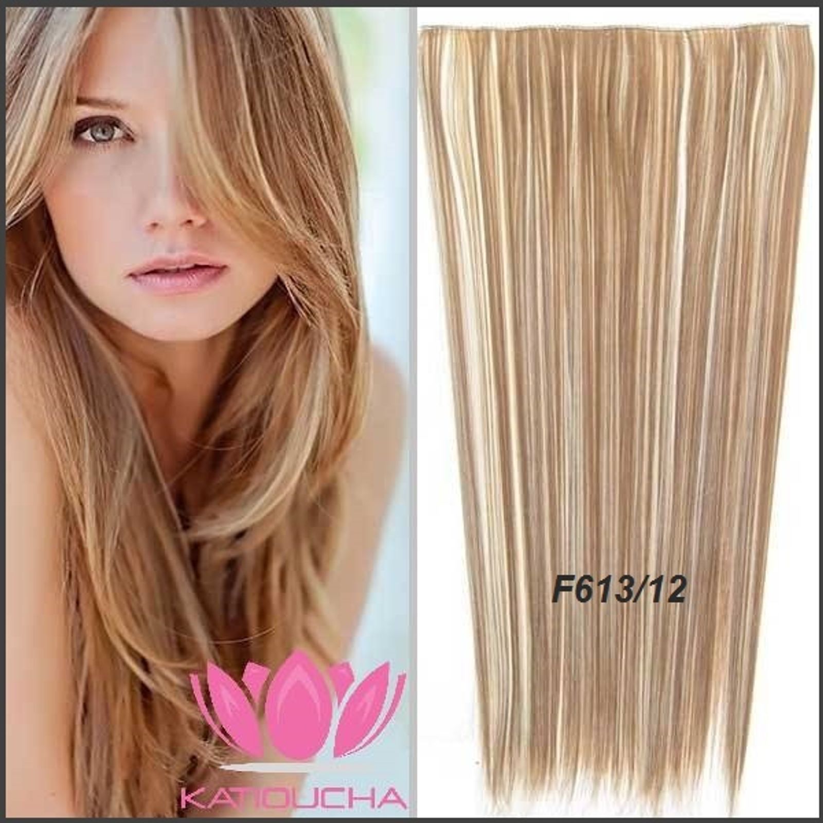 Clip In Hair Extension Straight Hair 60 Cm 24 Color F613 12