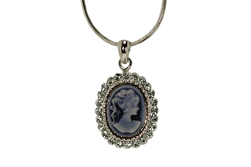Collier Camée petit bleu